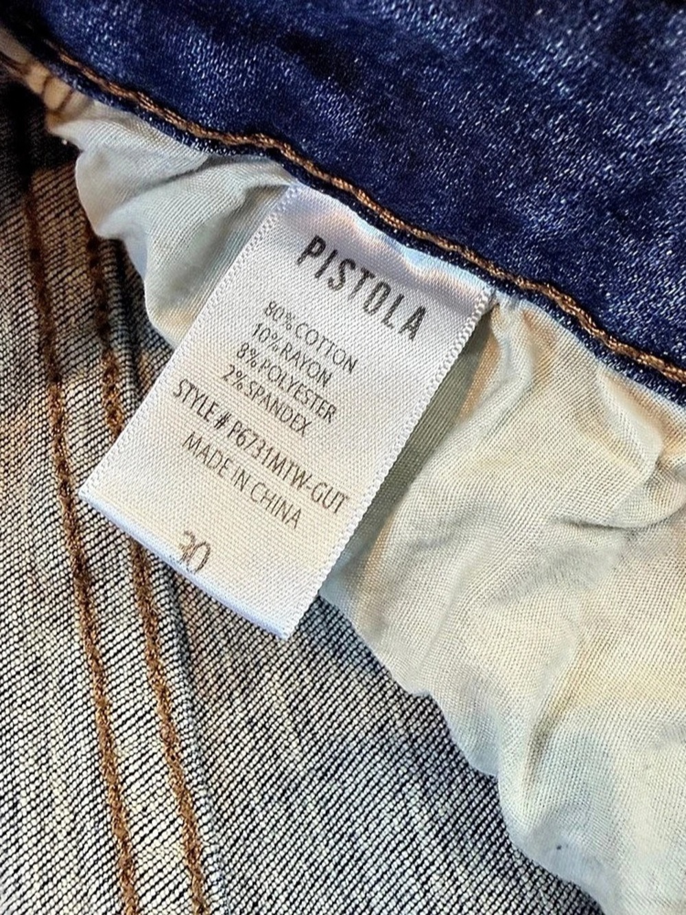 Pistola Revolve Skinny Jeans – Medium Wash – Size 30 - Picture 6 of 6